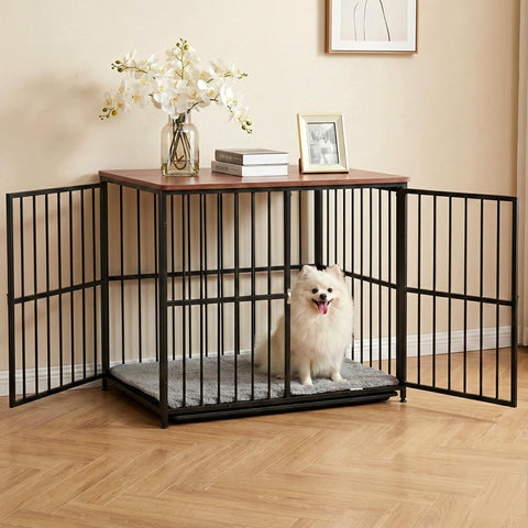 Snugpup Haven Modular Dog Crate Table – 94cm, Black