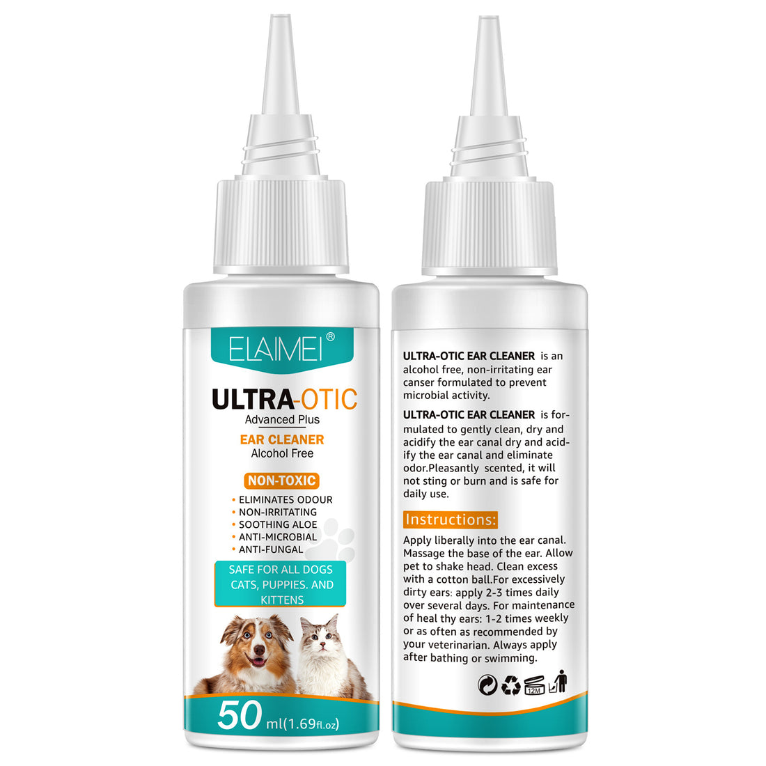 Elaimei Ear Cleaner for Dogs & Cats, photo 4