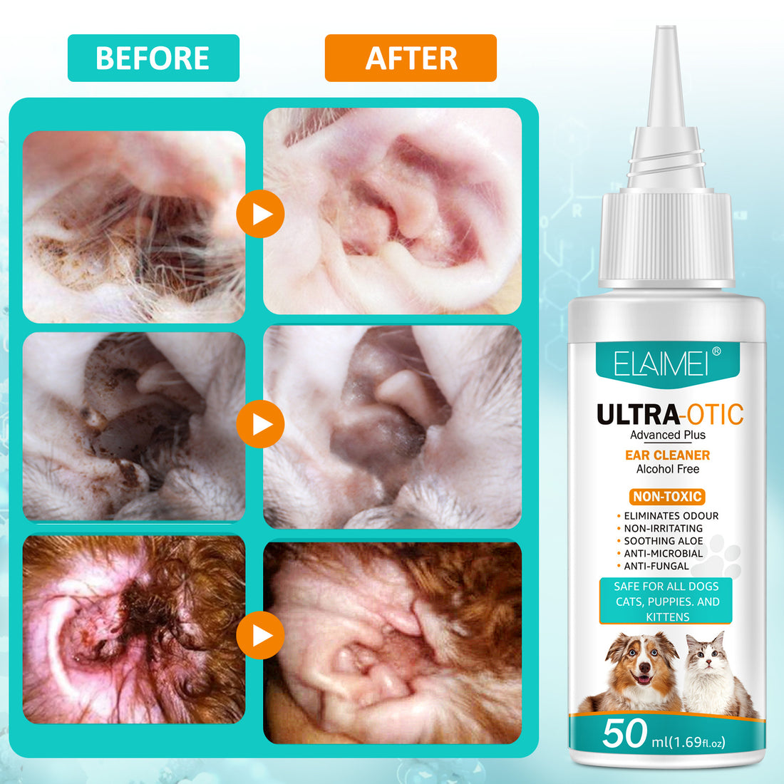 Elaimei Ear Cleaner for Dogs & Cats, photo 8